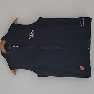 Harley Davidson Vest Black Fleece Zip Front Ladies Size large